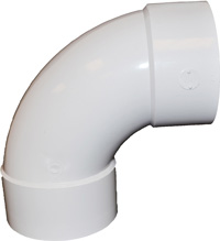 PVC 90 1/4 BEND LONG TRN HXH 6 Image